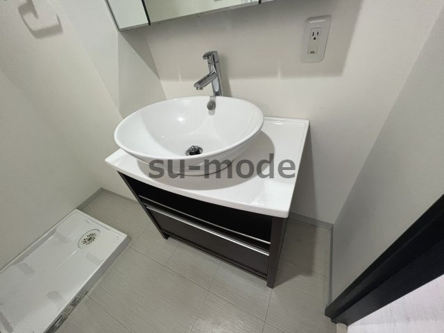 高槻市北園町の賃貸マンションの洗面所