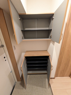 収納力のある靴箱※別部屋参考写真