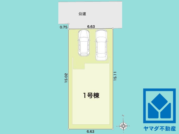 久御山町市田珠城　第1期　1号棟の区画図