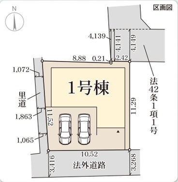 【区画図】 | リーブルガーデン奈良法蓮町２１期 | 区画図
