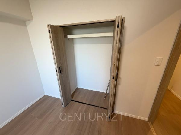 パシフィックパレス大手町の収納|ハンガーパイプ付きクローゼットです。