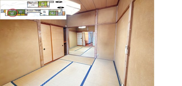 大鋸屋町戸建ての和室|和室ならではの温かな和の空間で寛ぎの時間を過ごせます