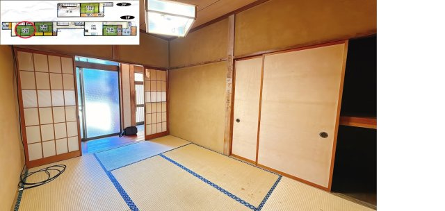 大鋸屋町戸建ての和室|きれいな和室です
