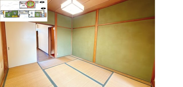 大鋸屋町戸建ての和室|ゆったりとくつろげる和室です