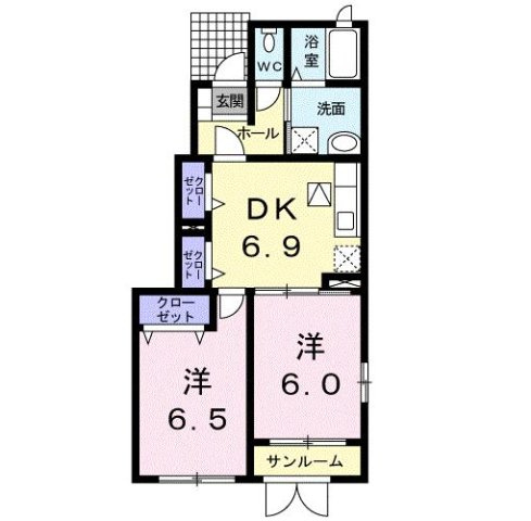 エタニティ－リブズ　Ａの間取り