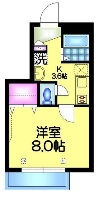 グレイス・Ｋの間取り|★最上階★