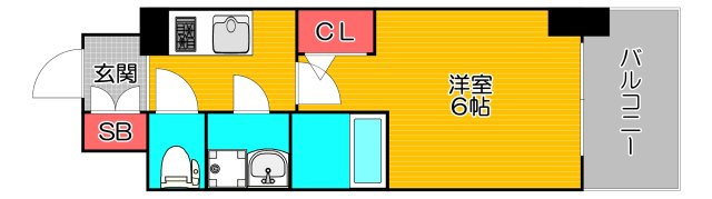 エスリード弁天町桜通レジデンスの間取り