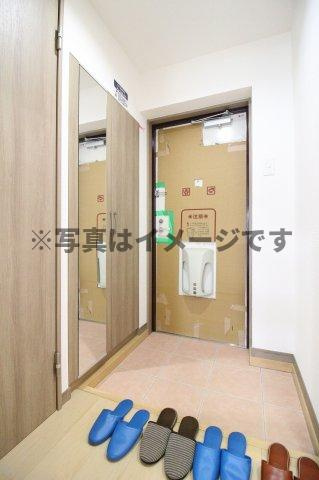 （仮称）都城年見町Hマンションの玄関|落ち着いた玄関です