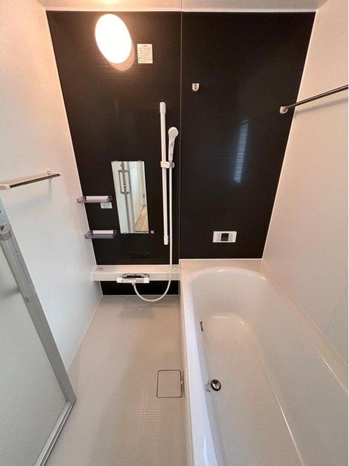 大田原市末広　第5　2号棟の浴室|浴室暖房乾燥機付き！