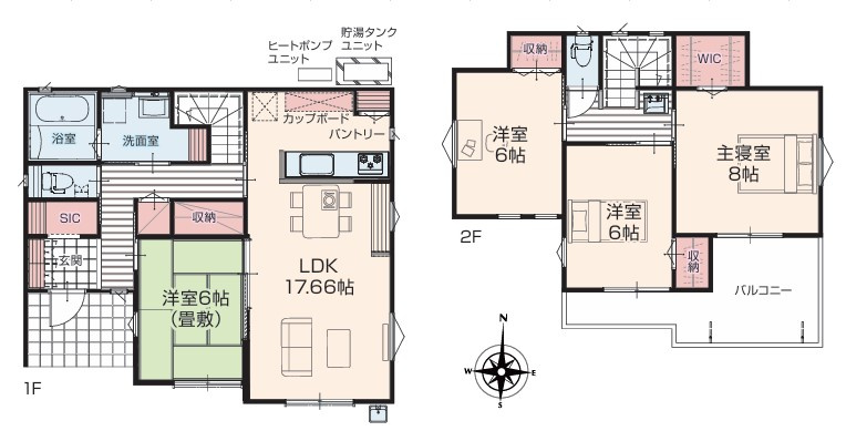 いろどりアイタウン宇都宮市細谷23-P1　3号棟の外観|駐車場3台以上可能です！