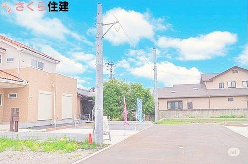 いろどりアイタウン宇都宮市細谷23-P1　3号棟の前面道路含む現地写真|前道路6ｍありますので十分な広さがあります！