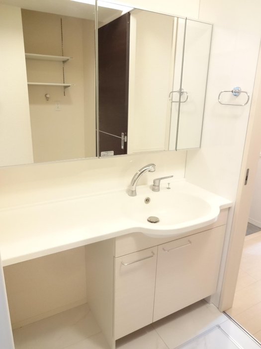 熊本市南区島町３丁目のアパートの独立洗面台