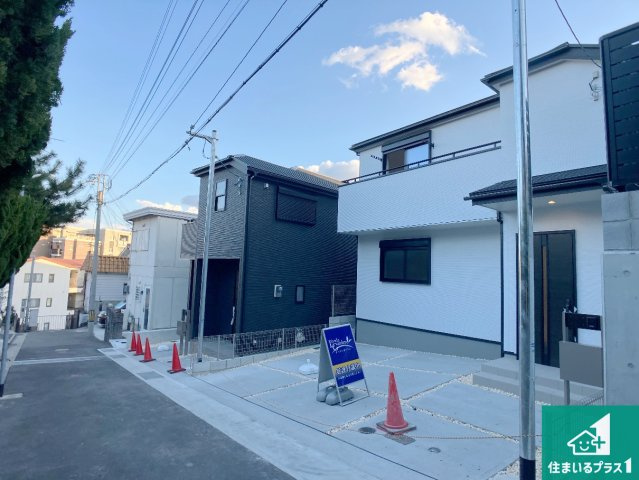 神戸市垂水区仲田　第2期　新築一戸建ての前面道路含む現地写真|車通りの少ない前面道路！お子様がいらっしゃるご家族でも安心！