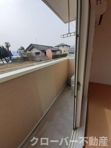 アスランリバーウエストＡのバルコニー