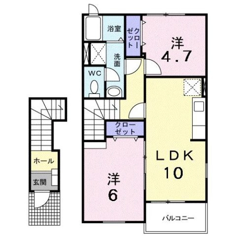 パーミイ・ヒル参番館の間取り