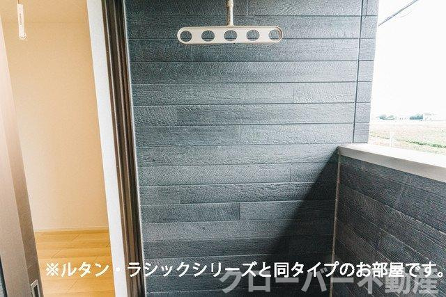 ヴィラのバルコニー