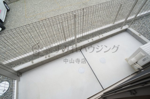 源ハイツのバルコニー