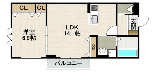 源ハイツの間取り