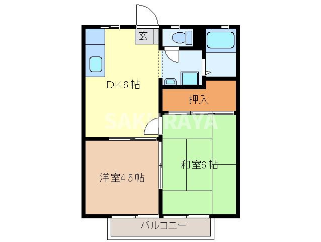 パナハイツTOMIの間取り