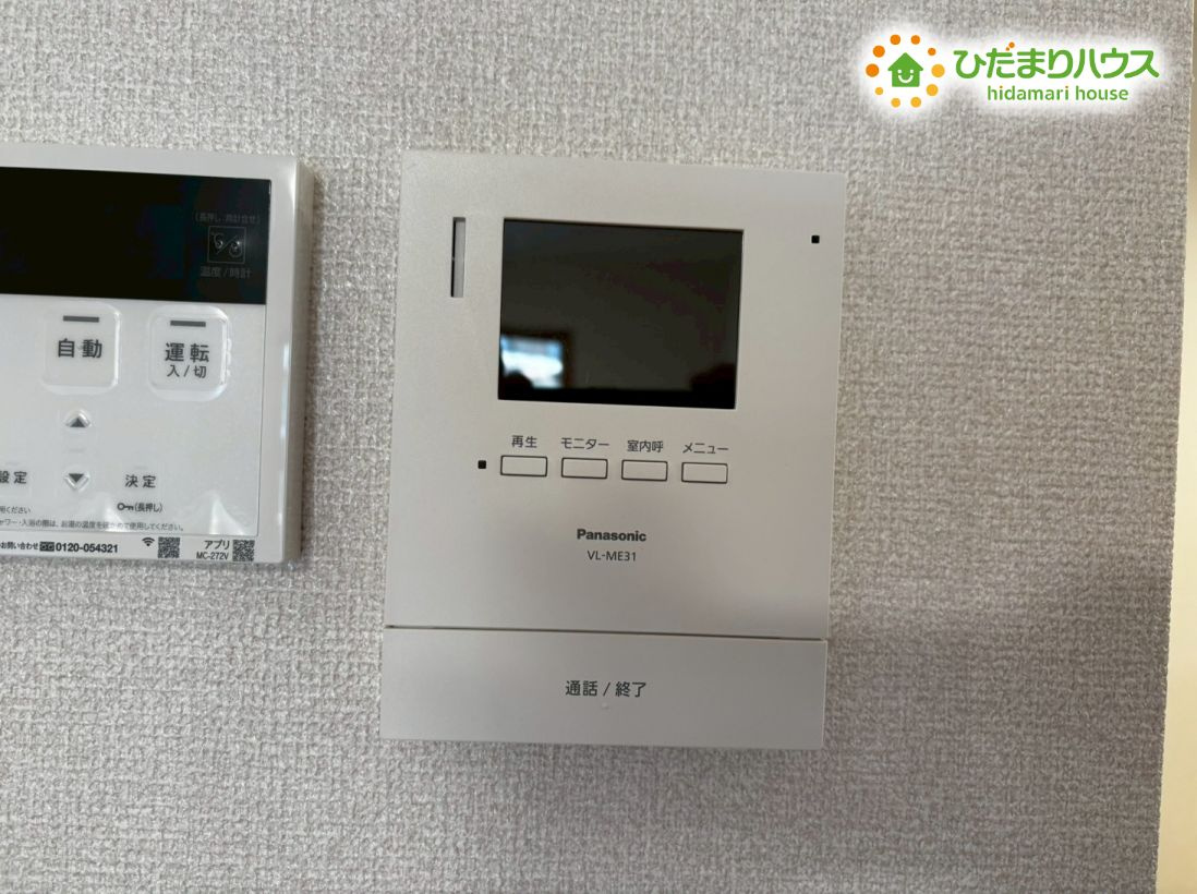 深谷市上野台　第59期　新築一戸建て　ワイウッドコート　01のセキュリティ|多機能なモニター付きインターホンです！来客の顔を室内からしっかり確認できるため、お子様のお留守番時や防犯面でも非常に心強く、毎日安心して過ごせます!(^^)!