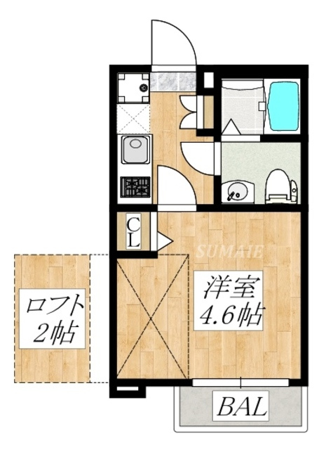 KEIAI RESIDENCE 東大宮の間取り|北西向きです。