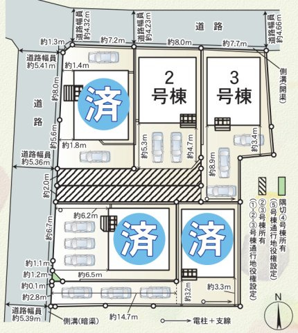 沼津市沢田町第1　新築戸建　全5棟　3号棟　の区画図