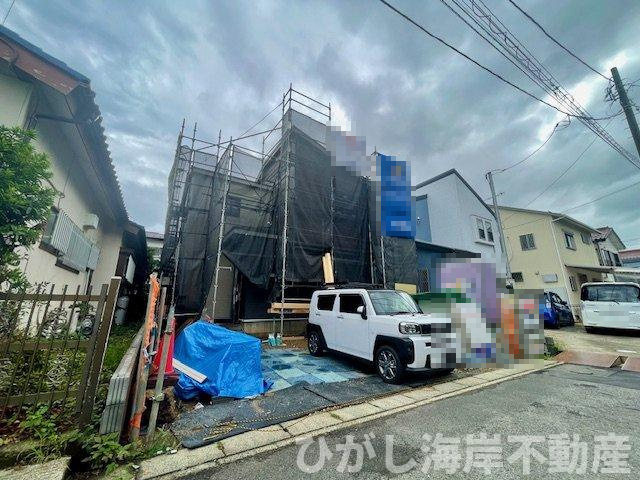 平塚市寺田縄　新築戸建　の外観|9月13撮影　建築中　現地外観