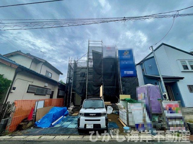平塚市寺田縄　新築戸建　の外観|9月13撮影　建築中　現地外観