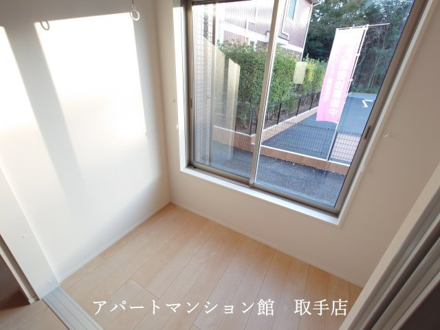 仮）取手市上高井新築アパートの玄関