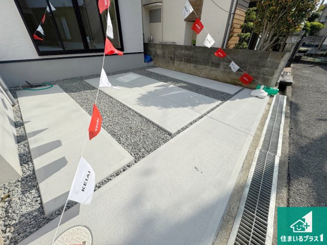 29(土)30(日)現地説明会！◆羽曳野市白鳥　限定1邸の駐車場|駐車スペース！散水栓があるので、こまめに愛車を洗えます！