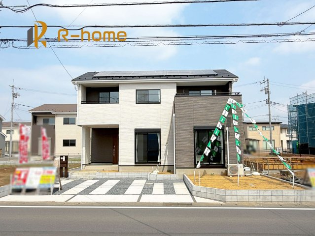 土浦市板谷4丁目25-P1　新築戸建て　12号棟の外観|ご予約を頂ければ、『平日』はもちろん『早朝』や『夜間』もご見学可能です♪お気軽にお申し付けください♪