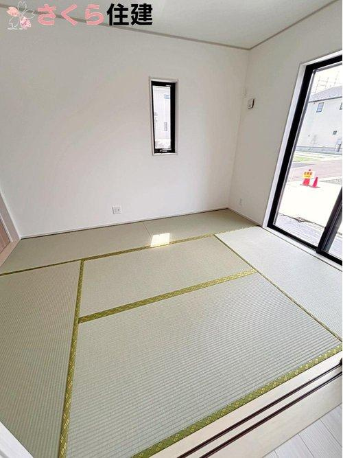 いろどりアイタウン宇都宮市野沢23-P1　6号棟の内装|和室があるからお客様が来てもお泊りできます