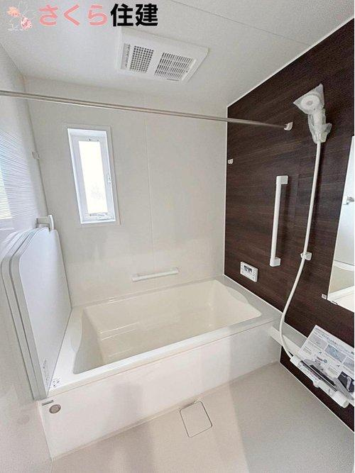 いろどりアイタウン宇都宮市野沢23-P1　6号棟の浴室|浴室暖房乾燥機付きで冬も暖か♪