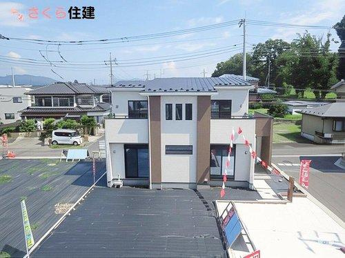 いろどりアイタウン宇都宮市野沢23-P1　6号棟の外観|お庭も広々！家庭菜園も可能♪