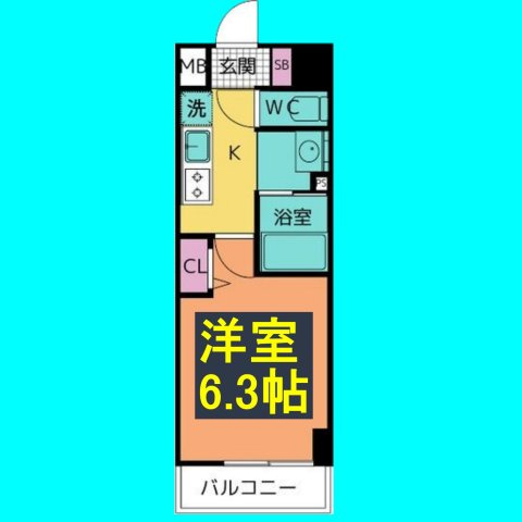 ラグゼナ上前津の間取り