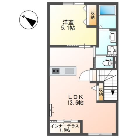 チャーム・ツートンBの間取り