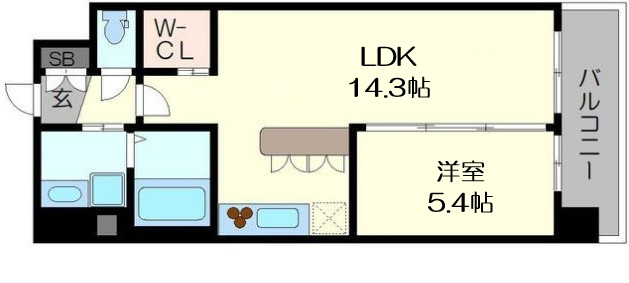 【間取り】 | グランカーサ難波元町