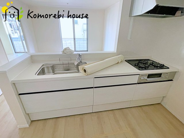 北本市宮内　2期　新築一戸建て　ハートフルタウン　Cのキッチン|12/18　撮影済み