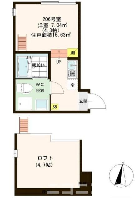 葛飾区立石６丁目のアパートの間取り
