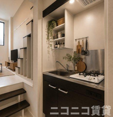 葛飾区立石６丁目のアパートのキッチン|別号室イメージの為、現状を優先致します。
