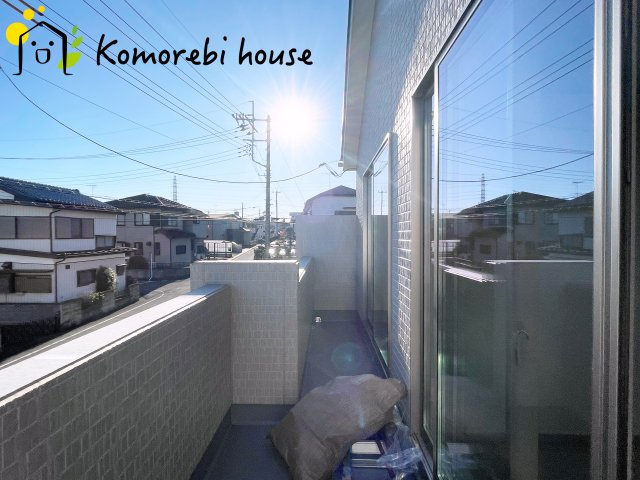 北本市宮内　2期　新築一戸建て　ハートフルタウン　Dのバルコニー|12/15　撮影済み