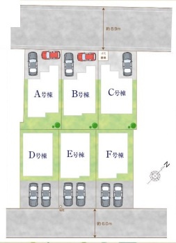北本市宮内　2期　新築一戸建て　ハートフルタウン　Dの区画図|D号棟