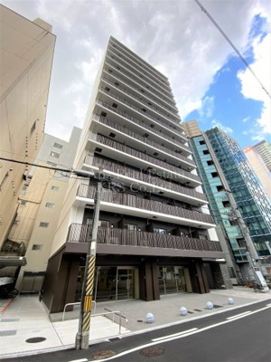 【外観】 | アーバネックス京町堀 | モダンでオシャレな街並みにマッチした外観のマンション♪