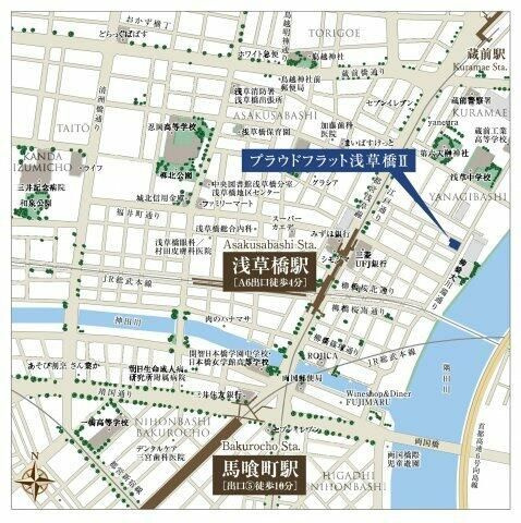 プラウドフラット浅草橋Ⅱの地図