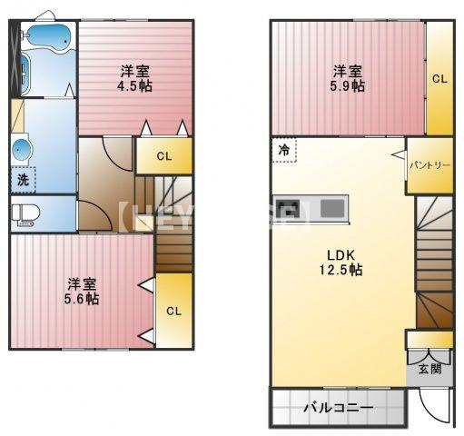 ハイツタカシマⅢの間取り