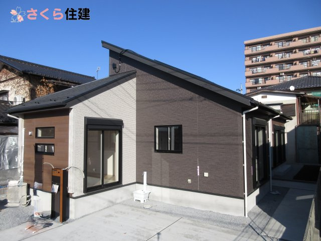 宇都宮市花房3丁目2期　1号棟の前面道路含む現地写真|令和7年10月下旬頃　完成予定