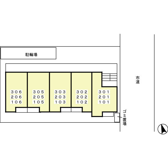 アプローズ馬橋の区画図