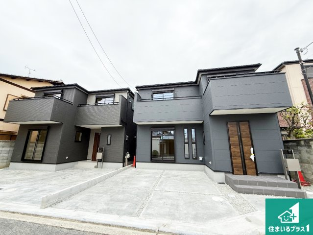 岸和田市岸城町　新築一戸建ての外観|安心の10年保証！外観を美しく保ち、雨水で汚れを落とします！気になることがありましたら、お気軽にお問い合わせください！