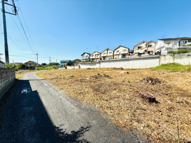 東松山市大字松山　土地908坪の前面道路含む現地写真|土地南側