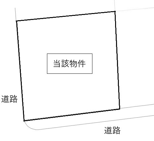 武岡3丁目　売地の区画図